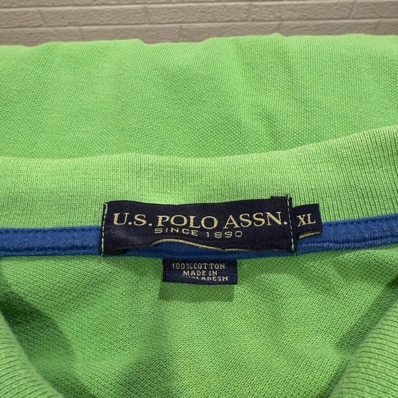 U.S. Polo Assn. Vibrant Green Polo Shirt - Picture 5 of 5